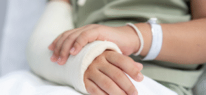 Forearm fracture X-ray showing radius and ulna injury