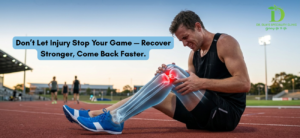 Athlete recovering from sports injury treatment in South Delhi with physiotherapy support